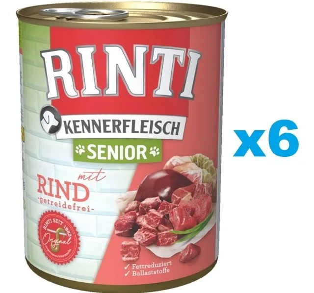 RINTI Kennerfleish Senior Beef 6x800 g