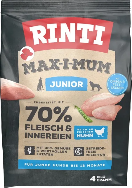 RINTI MAX-I-MUM Junior Kuřecí 4 kg