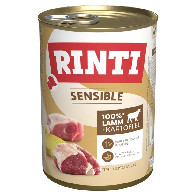 Rinti Sensible 1  x 400 g - Jehněčí & brambory