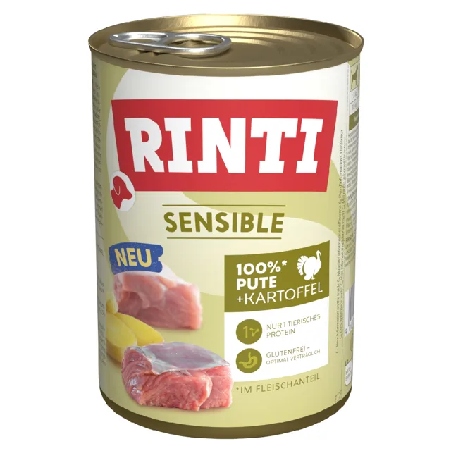 Rinti Sensible 12 x 400 g - Kuře & rýže