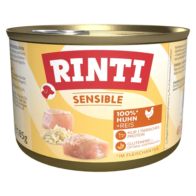 RINTI Sensible 6 x 185 g - Kuřecí & rýže