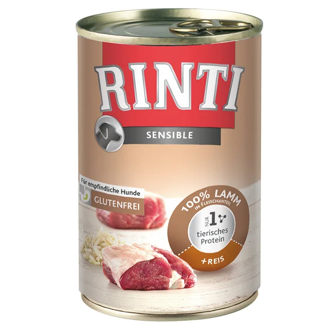RINTI Sensible 6 x 400 g - Hovězí & sladké brambory