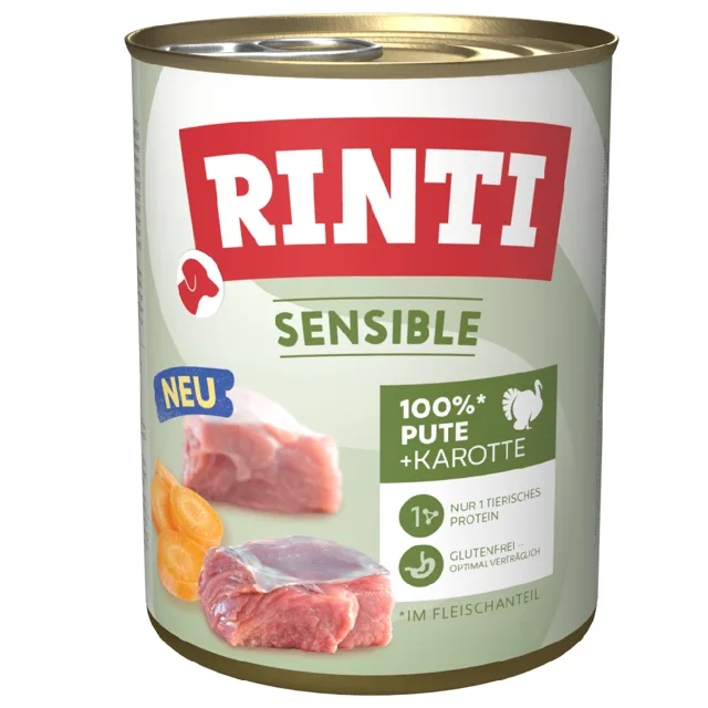 RINTI Sensible 6 x 800 g - Krůta & mrkev