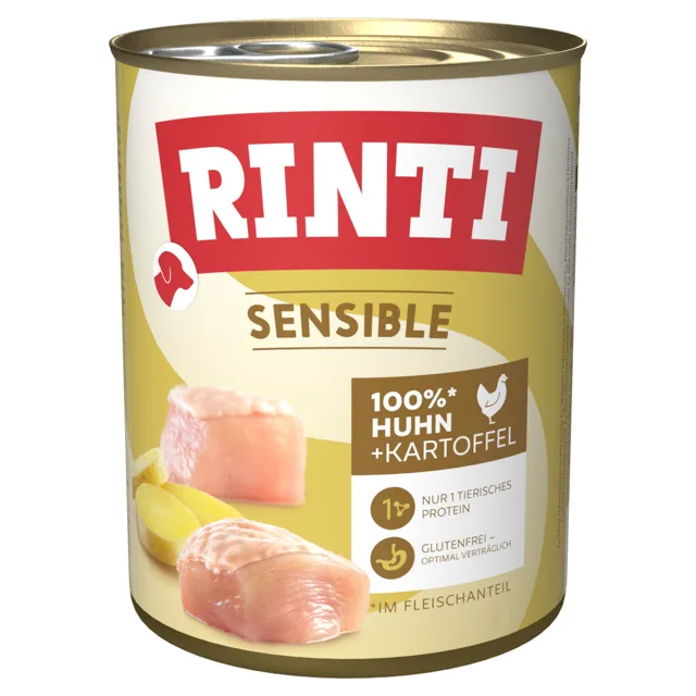 RINTI Sensible 6 x 800 g - Kuřecí s bramborem