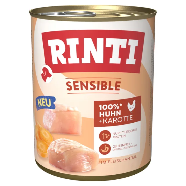 RINTI Sensible 6 x 800 g - Kuřecí s mrkví