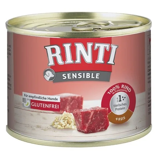 RINTI Sensible hovězí s rýží 185 g