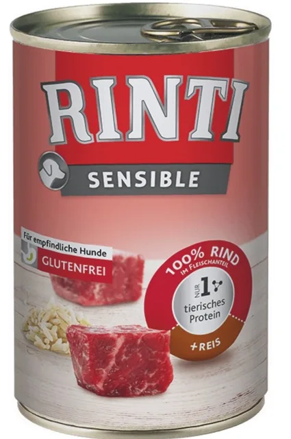 RINTI Sensible hovězí s rýží 400 g