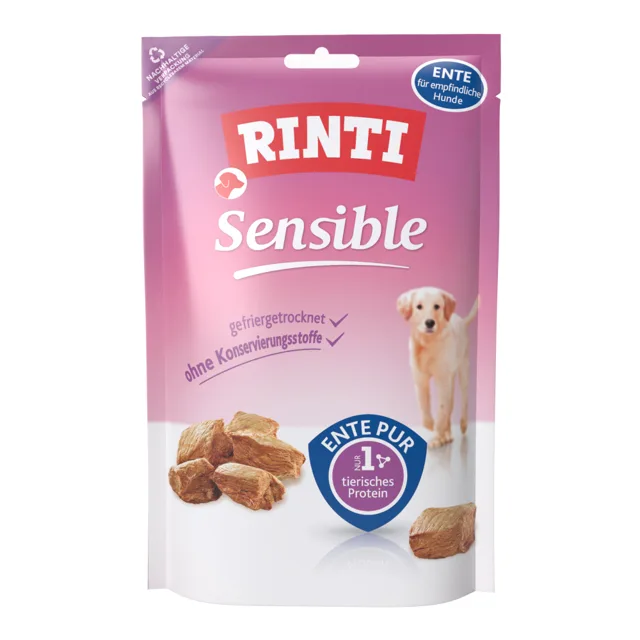 RINTI Sensible lyofilizované snacky - Kachní 2 x 120 g