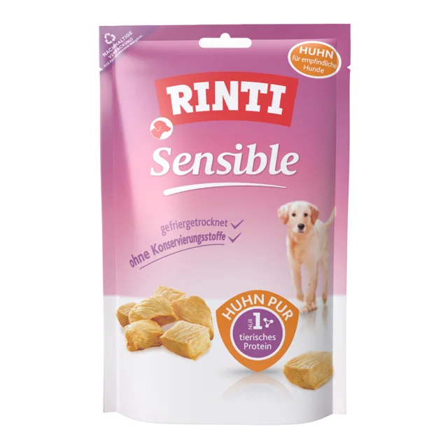 RINTI Sensible lyofilizované snacky - Kuřecí 120 g