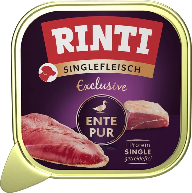 RINTI Singlefleisch Exclusive Duck Čisté monoproteinové krmivo s kachnou 150 g