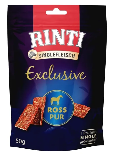 RINTI Singlefleisch Exclusive Snack Koňské maso 50 g