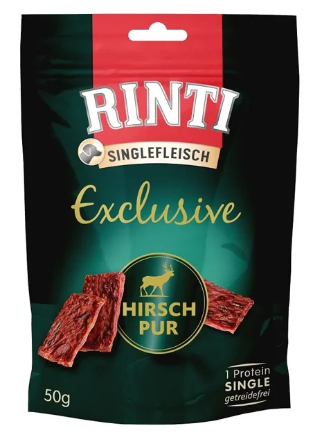 RINTI Singlefleisch Exclusive Snack Zvěřina 50 g