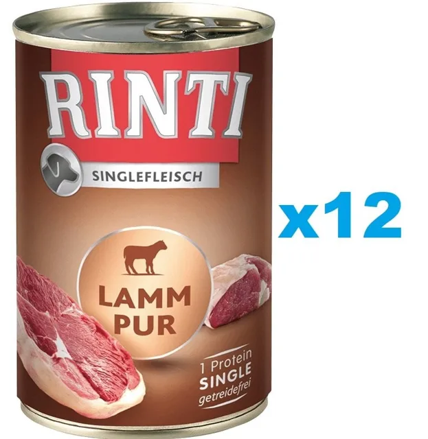 RINTI Singlefleisch Lamb Pure 12x400 g monoproteinové jehněčí krmivo