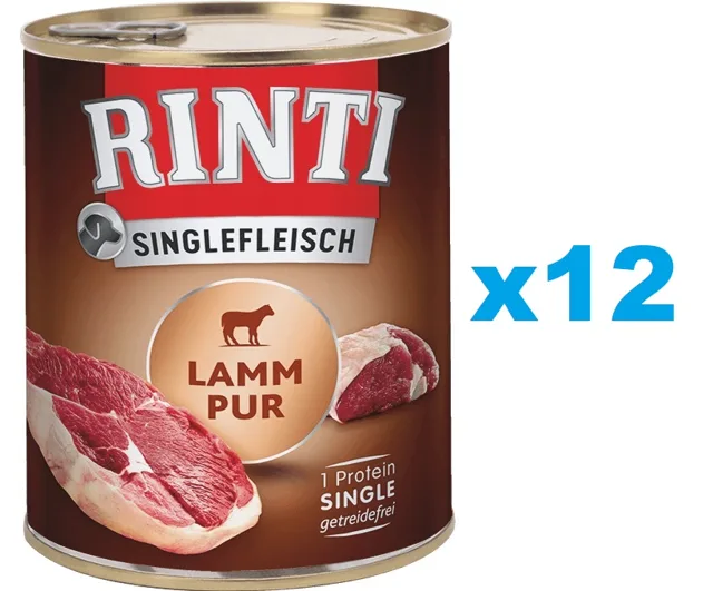 RINTI Singlefleisch Lamb Pure 12x800 g