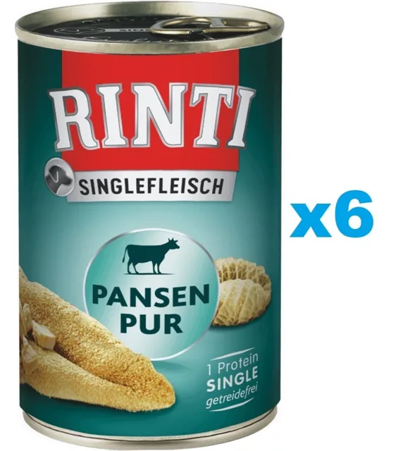 RINTI Singlefleisch Pure žaludky 6x400 g