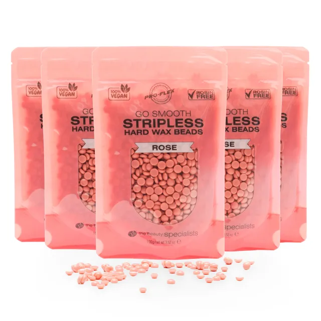 Rio-Beauty Depilační voskové perly Rose Premium Hard Wax Beads 5 x 100 g
