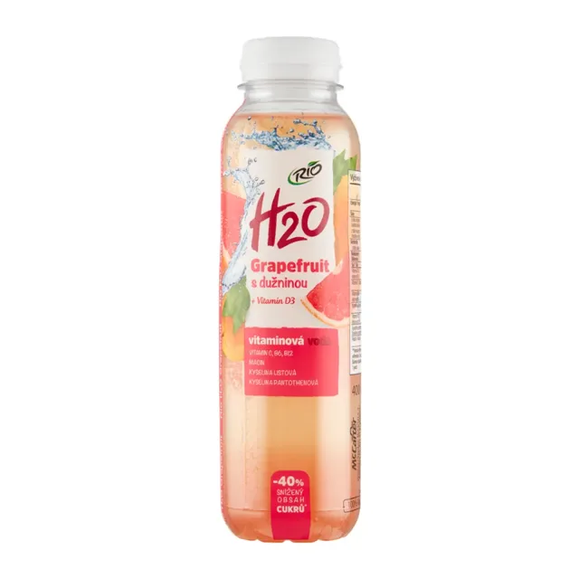 RIO Vitamínová voda grapefruit s dužninou H2O 400 ml