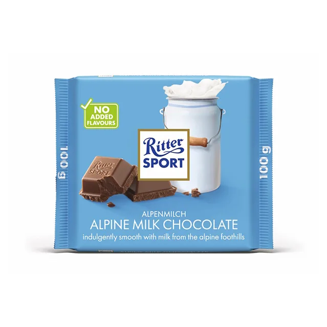 RITTER SPORT Mléčná čokoláda 100 g