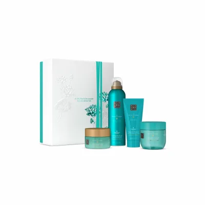 Rituals The Ritual Of Karma sprchová pěna 200 ml + tělový krém 100 ml + tělový peeling 125 g + tělová maska 125 ml