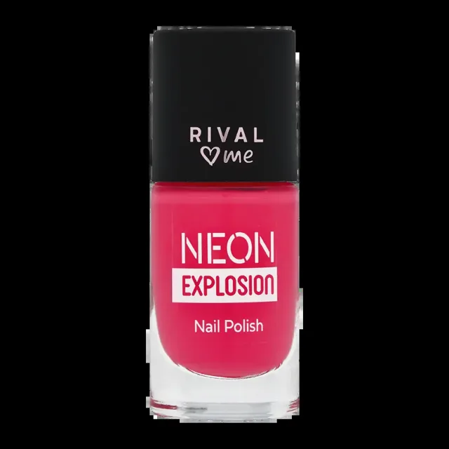 RIVAL Loves Me Lak na nehty Neon Explosion 09 coral pink 8 ml