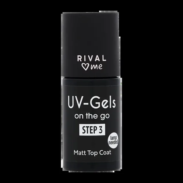 RIVAL Loves Me Lak na nehty Top coat Matt UV-Gels