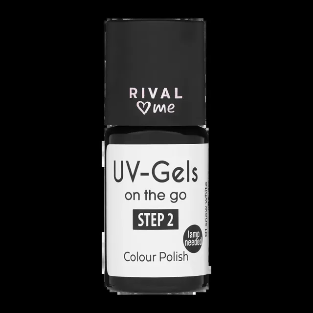 RIVAL Loves Me Lak na nehty UV gel 01 snow white 8 ml