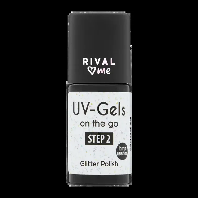 RIVAL Loves Me Lak na nehty UV gel 09 crystal star 8 ml