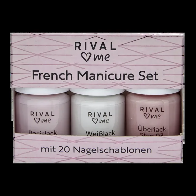 RIVAL Loves Me Sada laků na francouzskou manikúru 12 ml