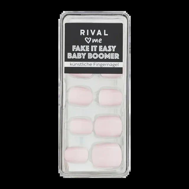 RIVAL Loves Me Umělé nehty Fake It Easy Baby Boomer 24 ks