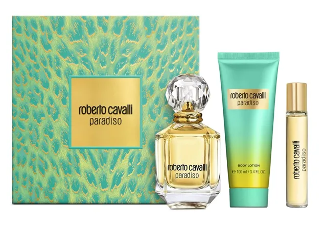 Roberto Cavalli Paradiso - EDP 75 ml + tělové mléko 100 ml + EDP 7,5 ml