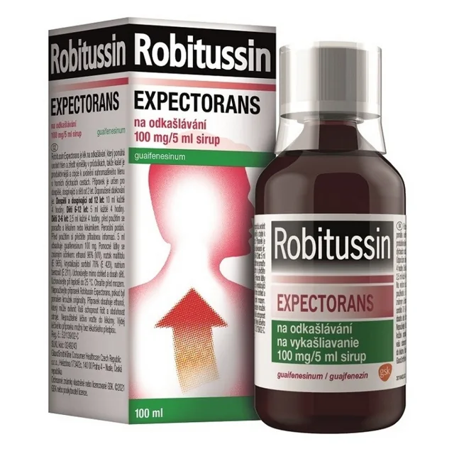 ROBITUSSIN Expectorans na odkašlávání sirup 100 ml 100 mg/5 ml