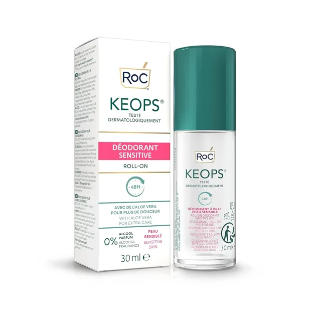 ROC KEOPS Roll-On Deodorant Sensitive Skin 48h 30 ml