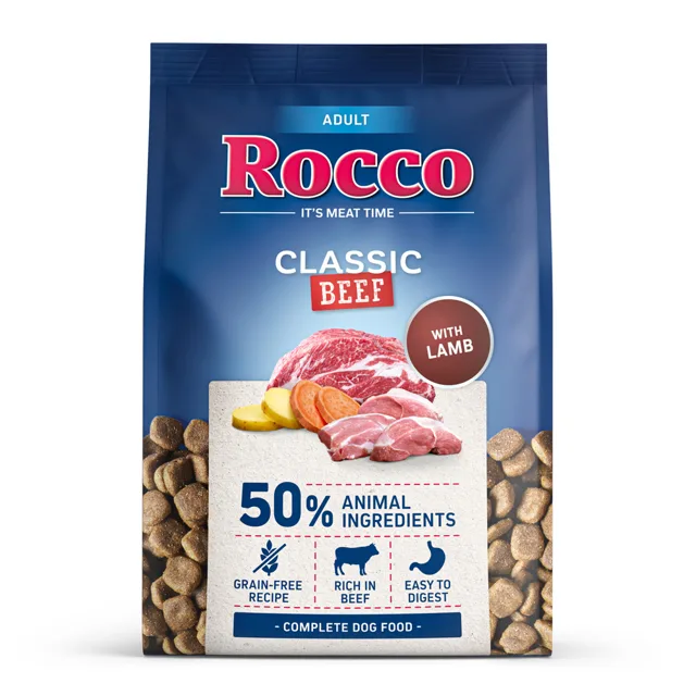 Rocco Adult Classic hovězí s jehněčím - 5 x 1 kg