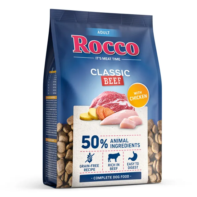 Rocco Adult Classic hovězí s kuřecím - 5 x 1 Kg