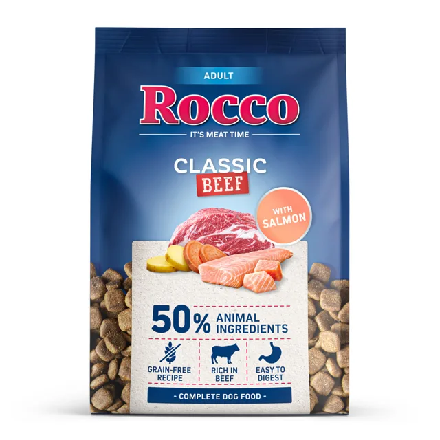Rocco Adult Classic hovězí s lososem - 2 x 10 kg