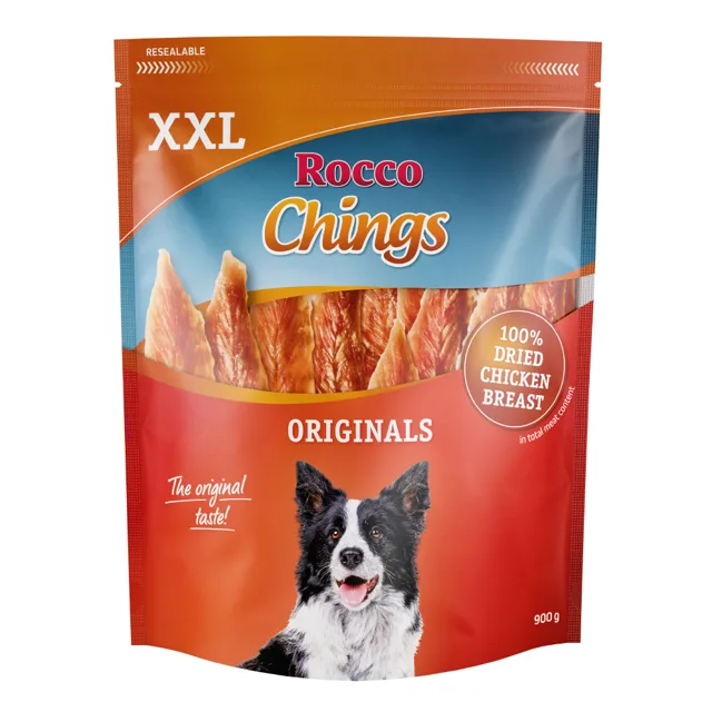 Rocco Chings XXL Pack - Kuřecí prsa - proužky 2 x 900 g