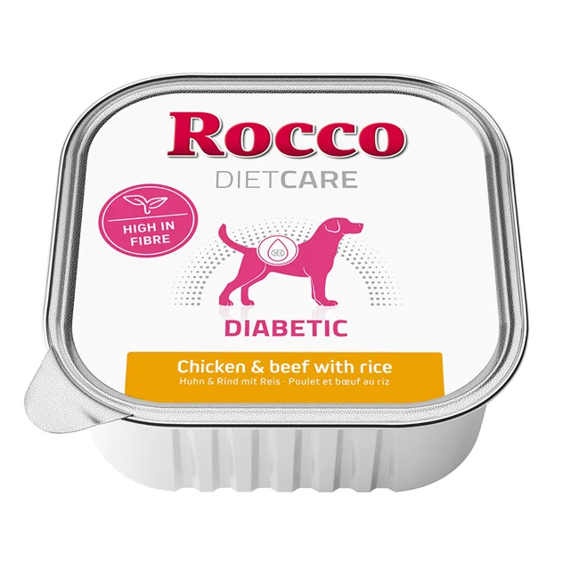 Rocco Diet Care Diabetic kuřecí a hovězí s rýží 150g 10 x 150 g