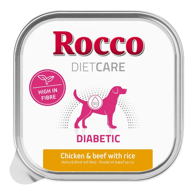 Rocco Diet Care Diabetic kuřecí a hovězí s rýží 150g 20 x 150 g