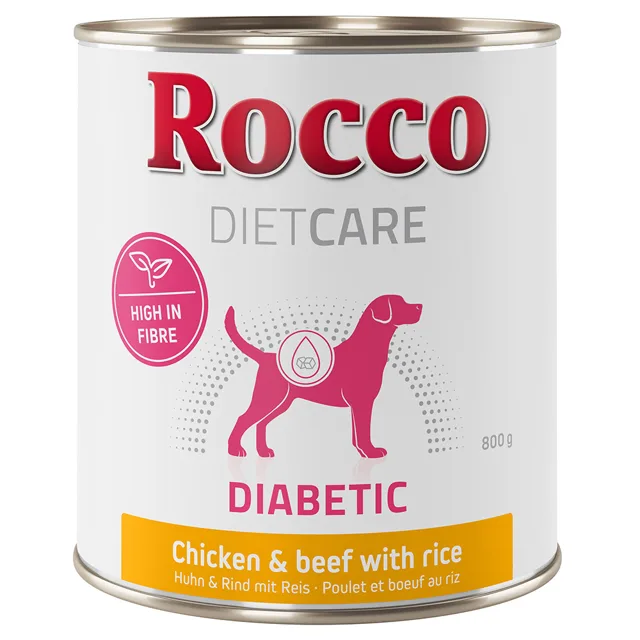 Rocco Diet Care Diabetic kuřecí a hovězí s rýží 800 g - 12 ks (12 x 800 g)