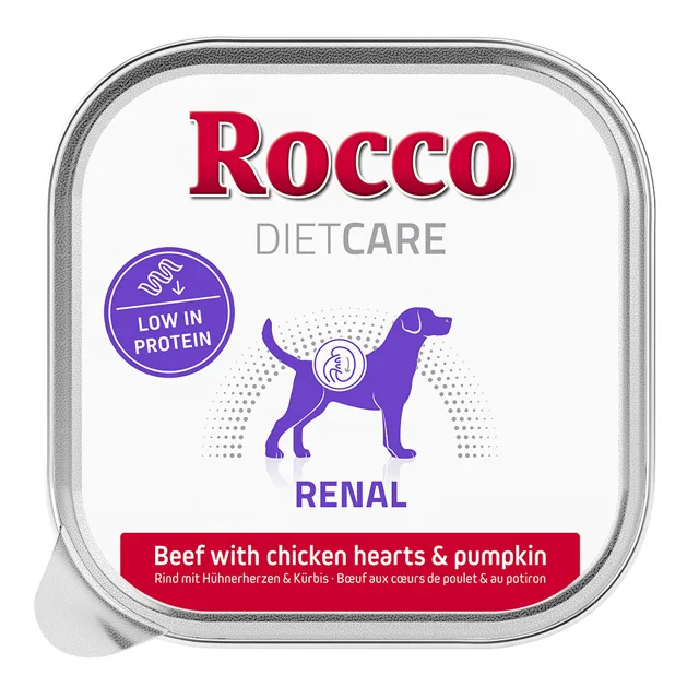 Rocco Diet Care Renal hovězí s kuřecími srdíčky a dýní 150 g 10 x 150 g