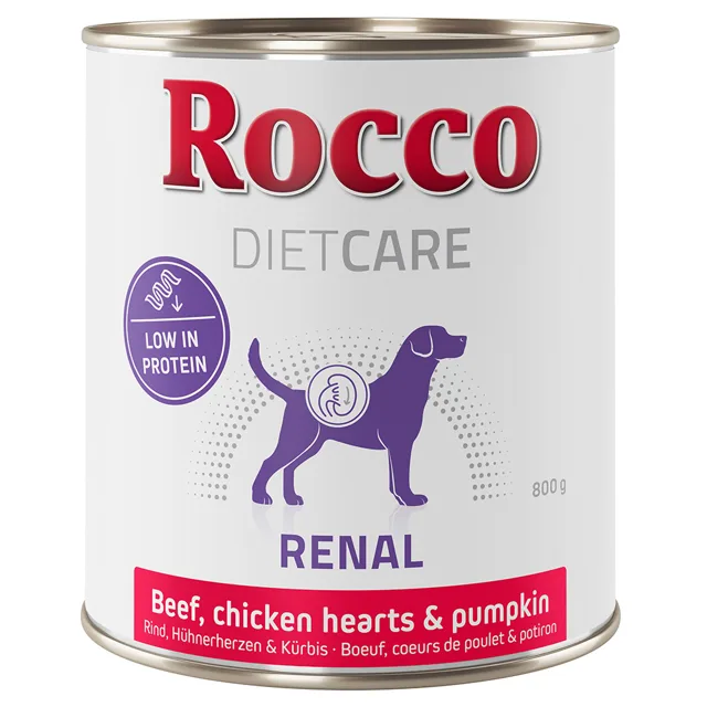 Rocco Diet Care Renal hovězí s kuřecími srdíčky a dýní 800 g - 6 ks (6 x 800 g)
