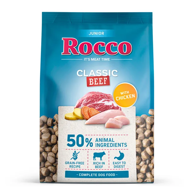 Rocco Junior Classic hovězí s kuřecím - 1 kg