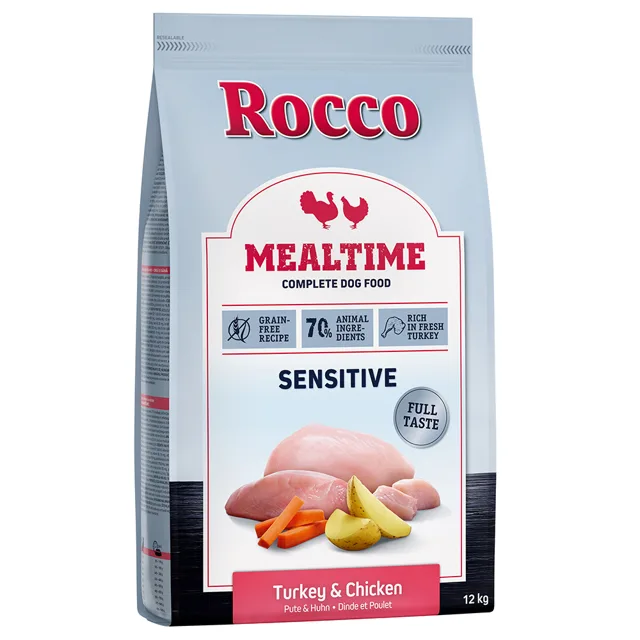 Rocco Mealtime Sensitive krůtí a kuřecí - 5 x 1 kg