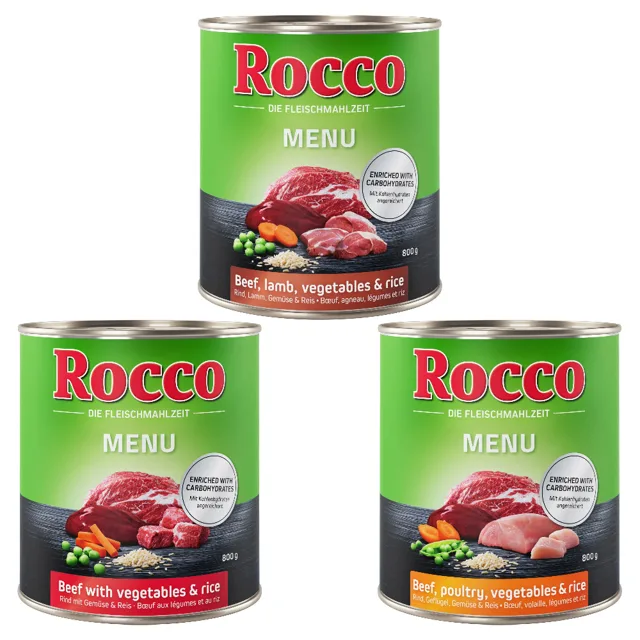 Rocco míchané balení na vyzkoušení  6 x 800 g - Menu