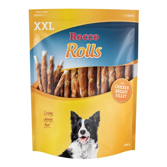 Rocco Rolls XXL Pack - mix: kuřecí prsa, kachní prsa, ryba 1kg
