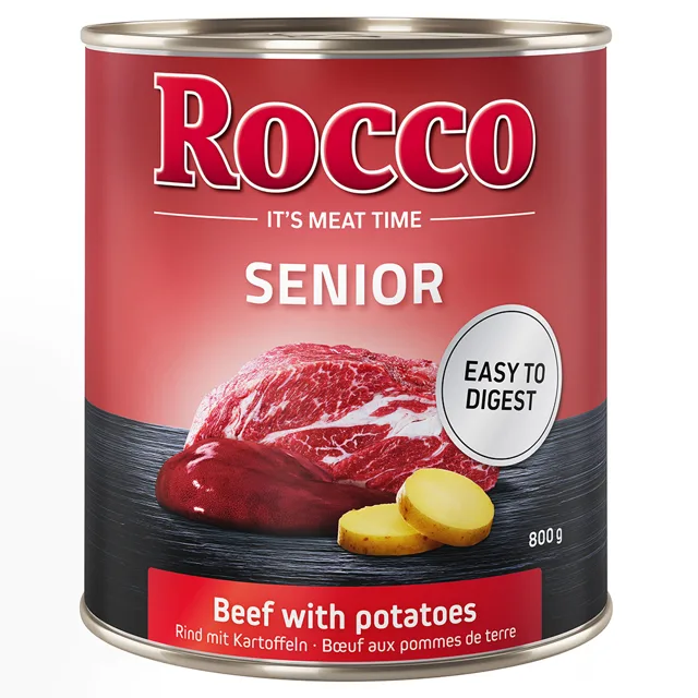 Rocco Senior 6 x 800 g - hovězí s bramborami