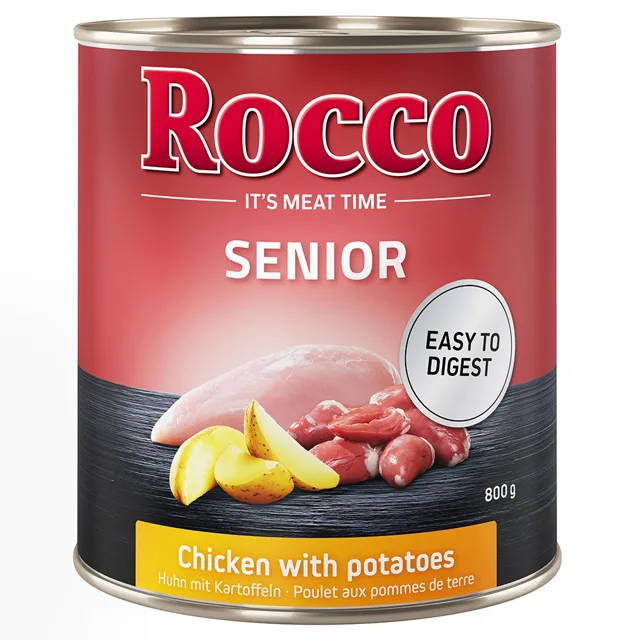 Rocco Senior 6 x 800 g - kuřecí s bramborami