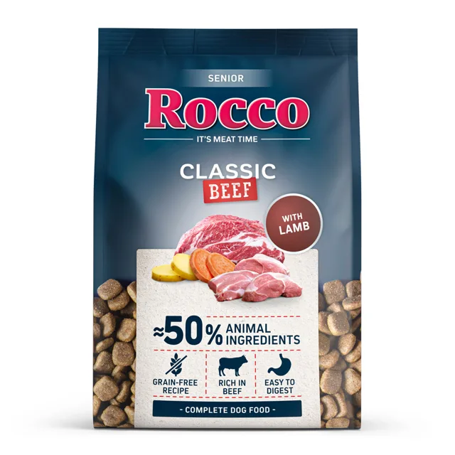 Rocco Senior Classic hovězí s jehněčím - 1 kg