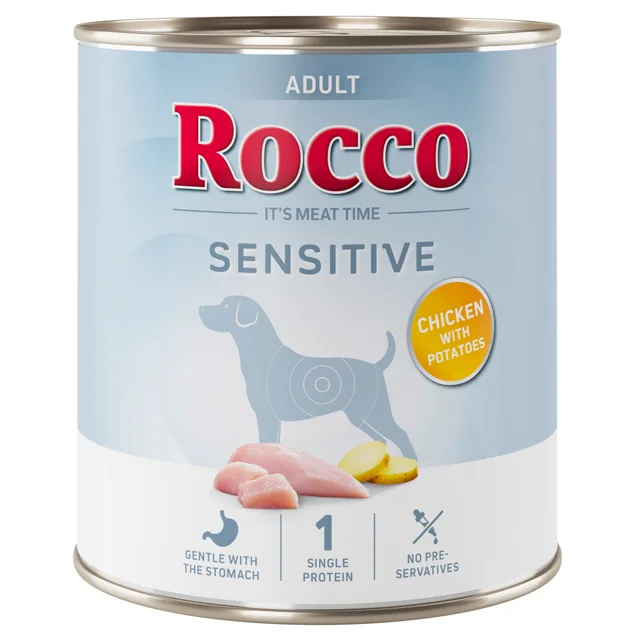 Rocco Sensitive 6 x 800 g nová receptura - 6 x 800 g: kachní a nudle