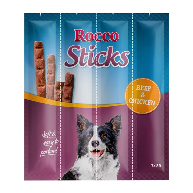 Rocco Sticks - hovězí a kuřecí - 12 kusů (120 g)